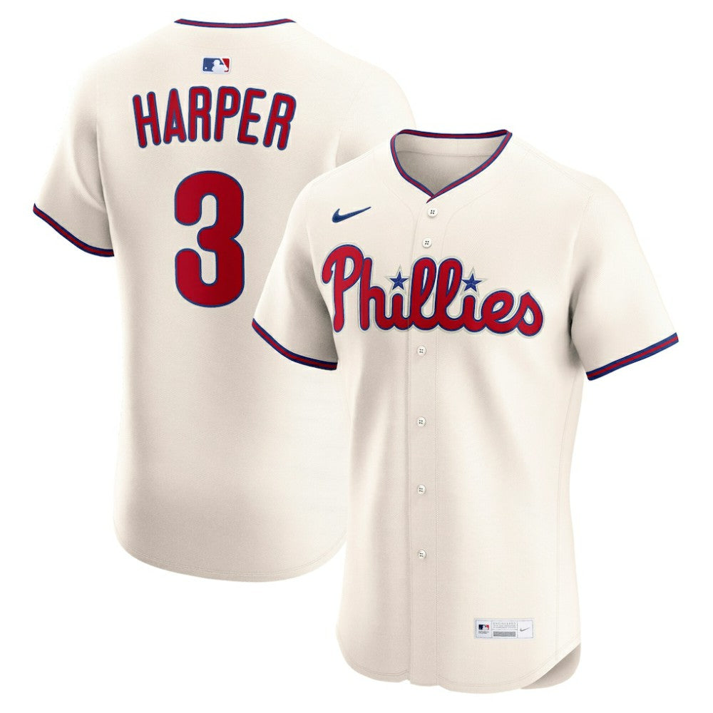 Bryce Harper Philadelphia Phillies Alternate 2 Elite Jersey - Cream | Nike