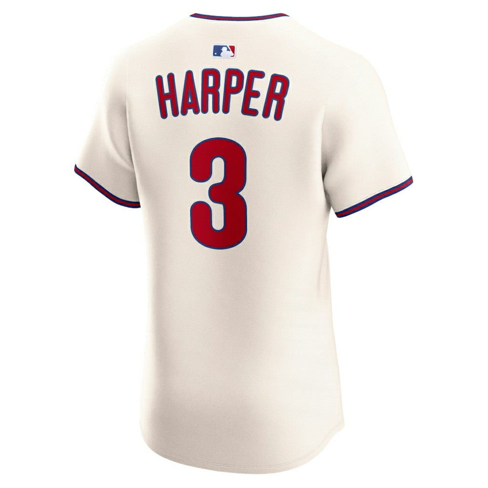 Bryce Harper Philadelphia Phillies Alternate 2 Elite Jersey - Cream | Nike