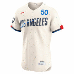 Mookie Betts Los Angeles Dodgers City Connect Elite Jersey - Cream | Nike