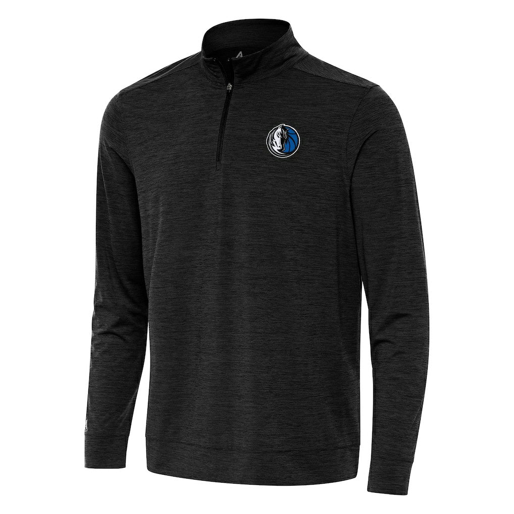 Dallas Mavericks Antigua Bright Quarter-Zip Top sale - Heather Black outlet