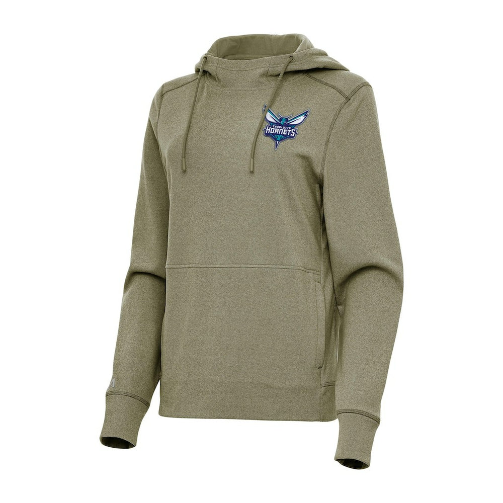 Charlotte Hornets Antigua Women's Justice Pullover Hoodie - Heather Olive discount