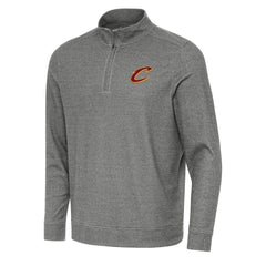 Cleveland Cavaliers Antigua Subtle Quarter-Zip Sweatshirt sale - Heather Black discount