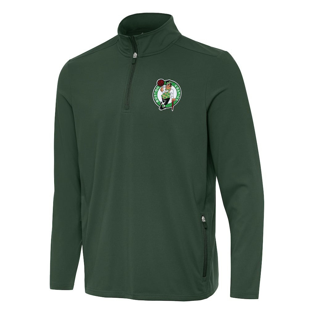 Boston Celtics Antigua Perilous Quarter-Zip Sweatshirt - Hunter Green online