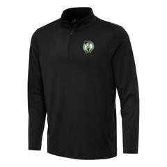 Boston Celtics Antigua Reprocess Quarter-Zip Top - Black shop
