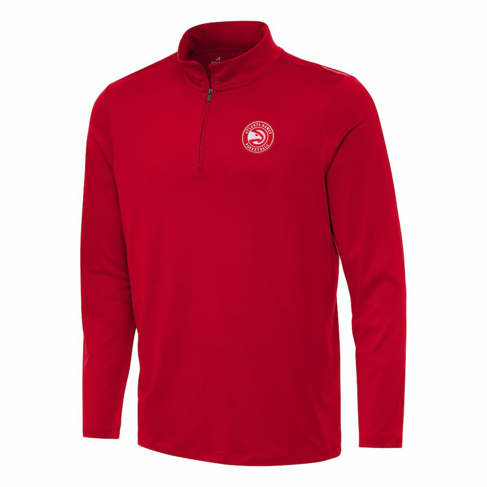 Atlanta Hawks Antigua Reprocess Quarter-Zip Top - Red on sale