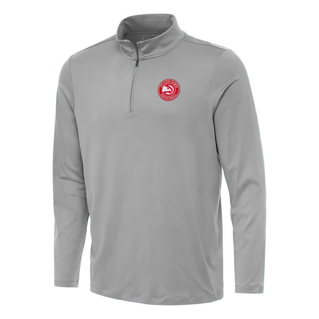 Atlanta Hawks Antigua Reprocess Quarter-Zip Top - Gray discount