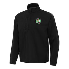 Boston Celtics Antigua Brisk Quarter-Zip Windbreaker - Black on sale