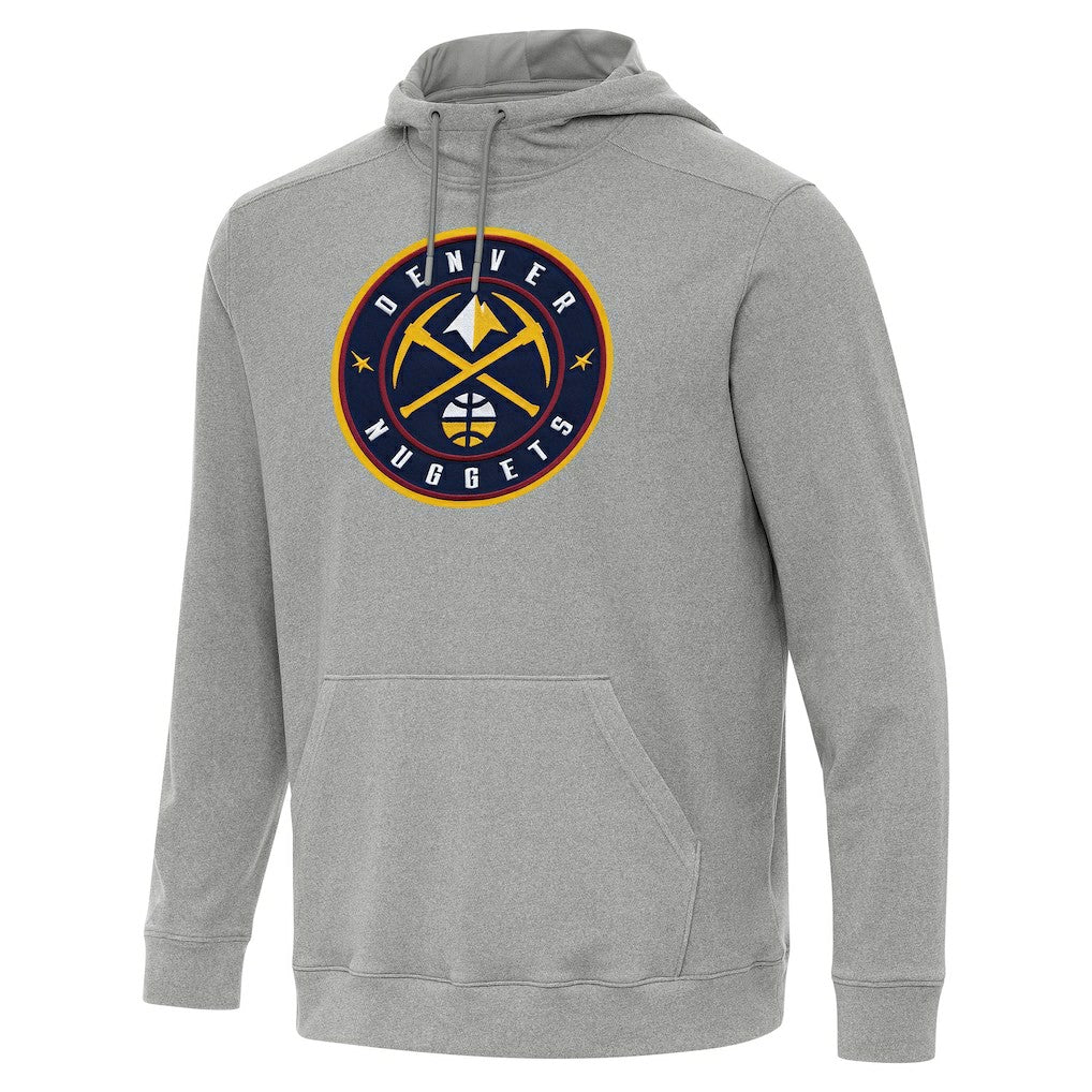 Denver Nuggets Antigua Cloud Pullover Hoodie sale - Heather Gray on sale