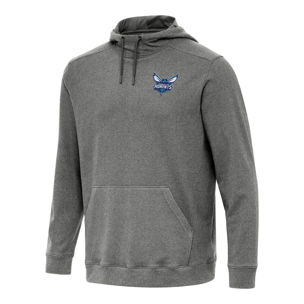 Charlotte Hornets Antigua Cloud Pullover Hoodie - Heather Black cheap