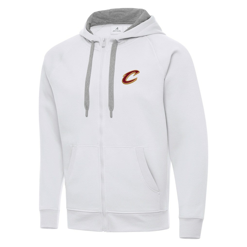 Cleveland Cavaliers Antigua Big & Tall Victory Full-Zip Hoodie Jacket sale - White online