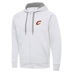 Cleveland Cavaliers Antigua Big & Tall Victory Full-Zip Hoodie Jacket sale - White online