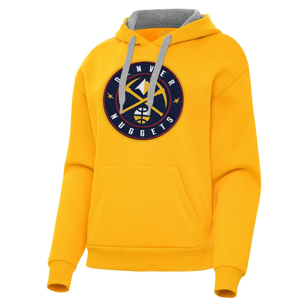Denver Nuggets Antigua Women's Victory Pullover Hoodie sale - Gold for sale