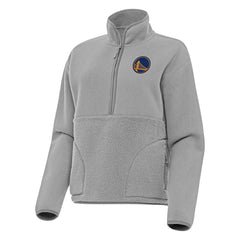 Golden State Warriors Antigua Women's Figure Half-Zip Pullover Sweatshirt sale - Gray on sale