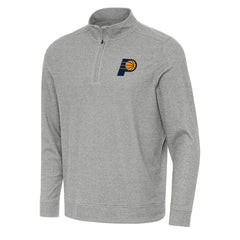 Indiana Pacers Antigua Subtle Quarter-Zip Sweatshirt - Heather Gray cheap
