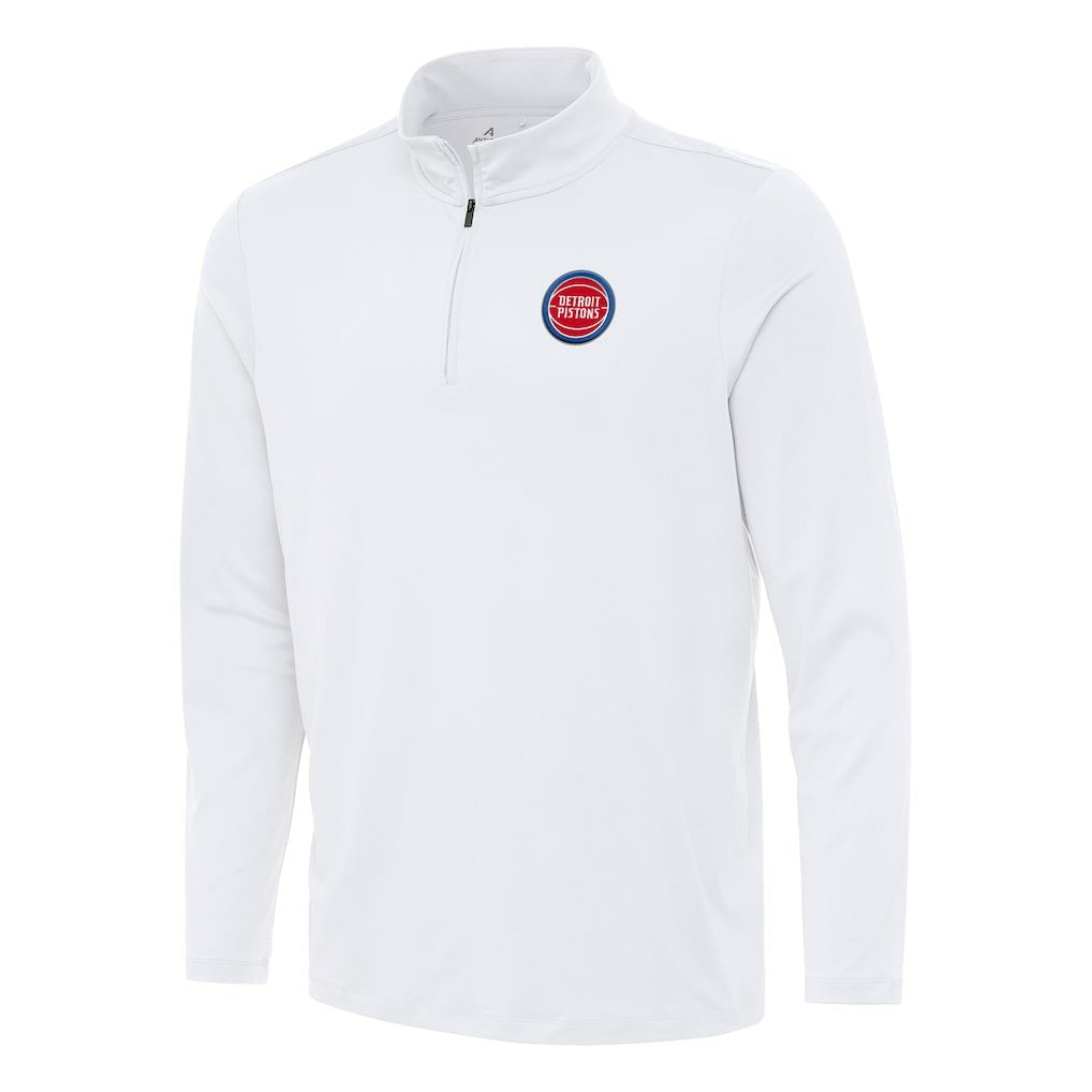 Detroit Pistons Antigua Reprocess Quarter-Zip Top sale - White online