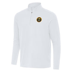 Denver Nuggets Antigua Intent Quarter-Zip Top sale - White discount
