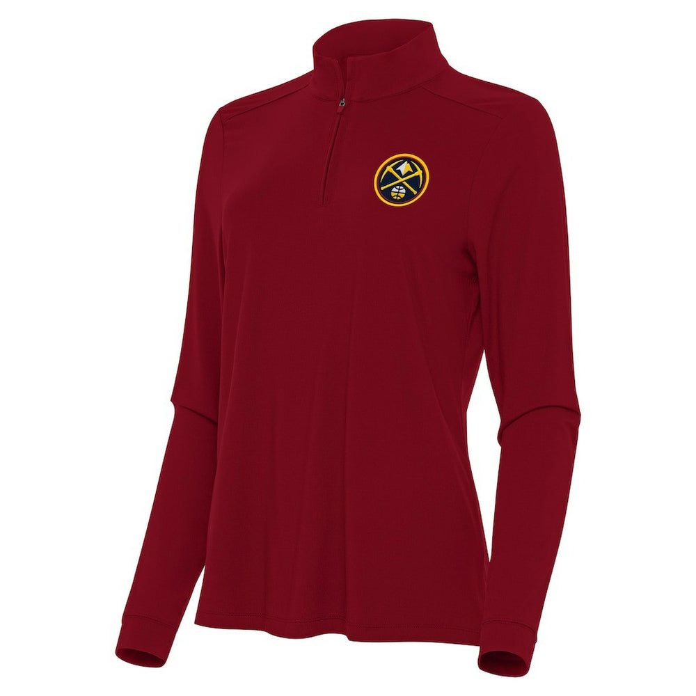 Denver Nuggets Antigua Women's Intent Quarter-Zip Top sale - Red online