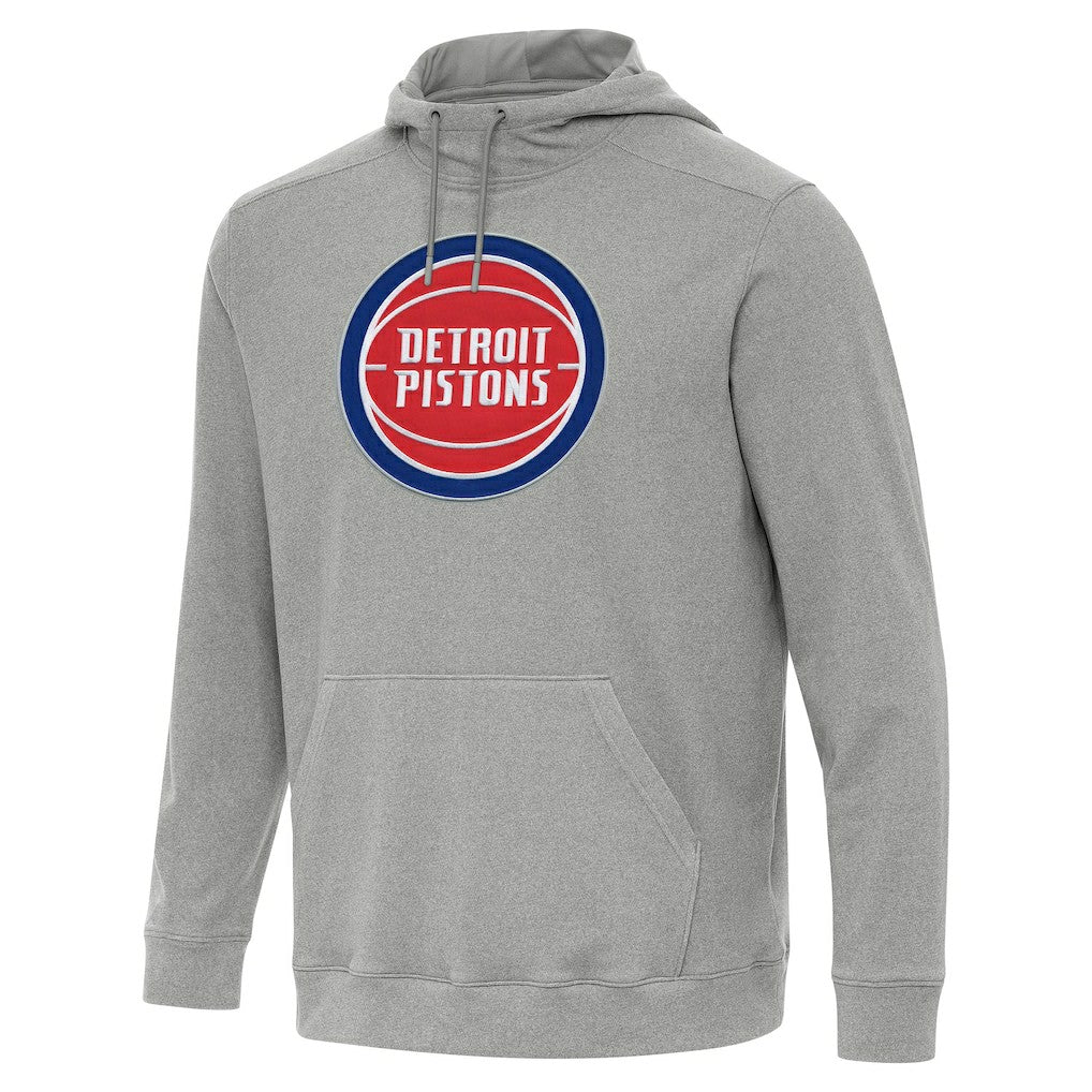 Detroit Pistons Antigua Cloud Pullover Hoodie sale - Heather Gray shop