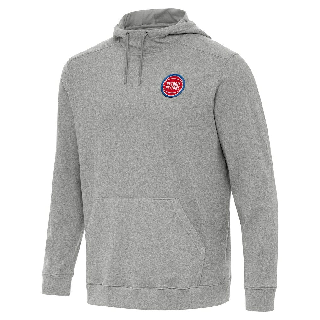 Detroit Pistons Antigua Cloud Pullover Hoodie sale - Heather Gray on sale