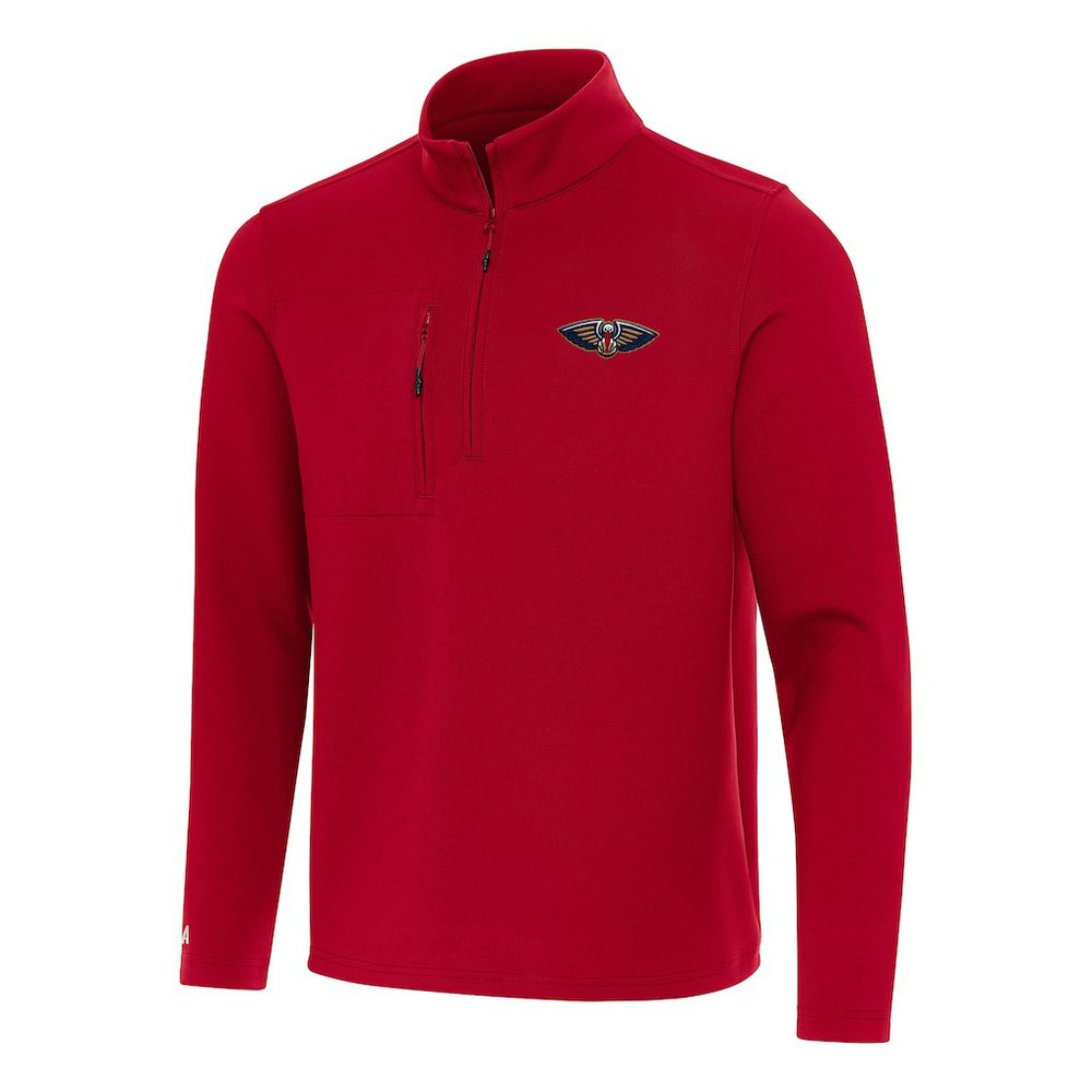 New Orleans Pelicans Antigua Insider Quarter-Zip Top - Red shop