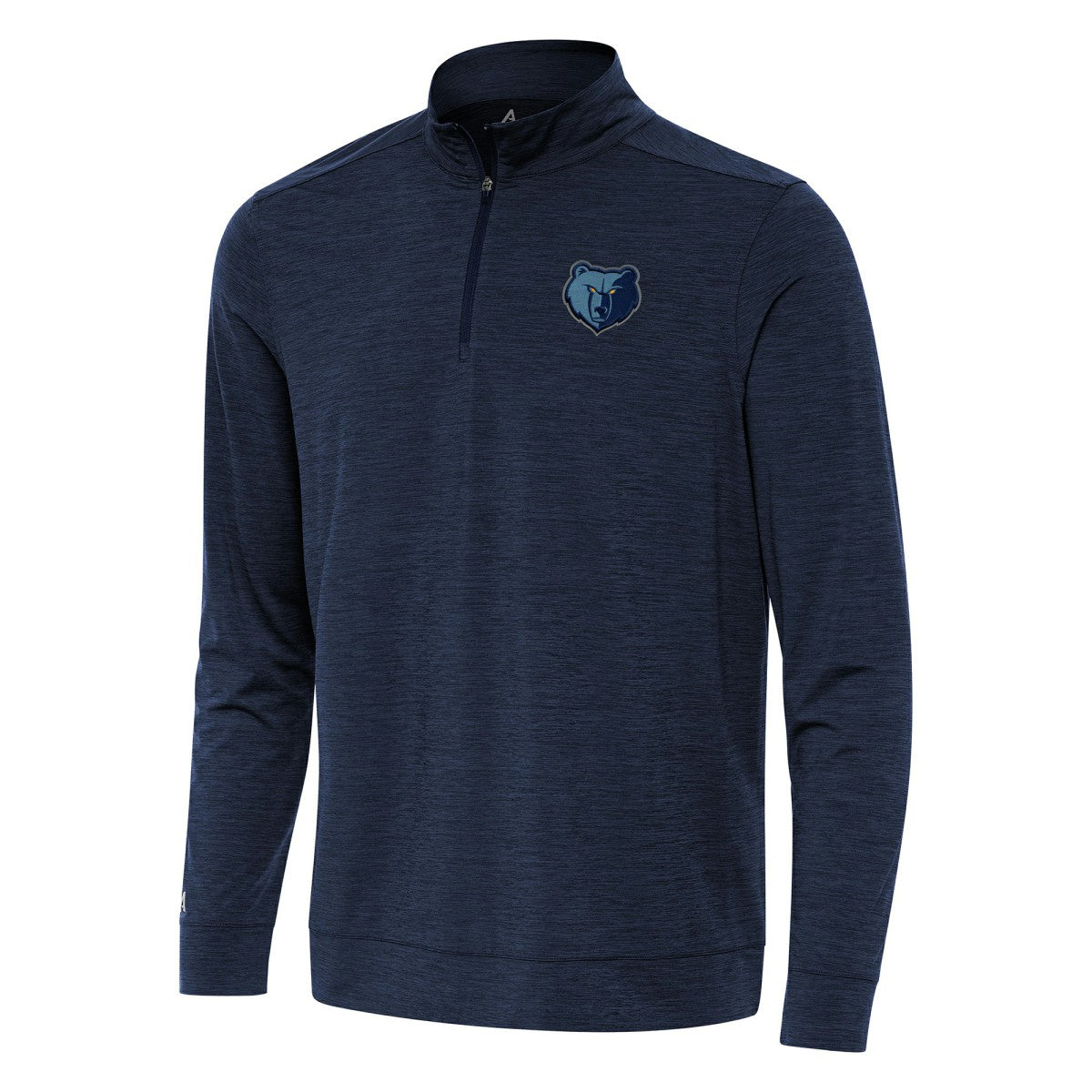 Memphis Grizzlies Antigua Bright Quarter-Zip Top - Heather Navy online