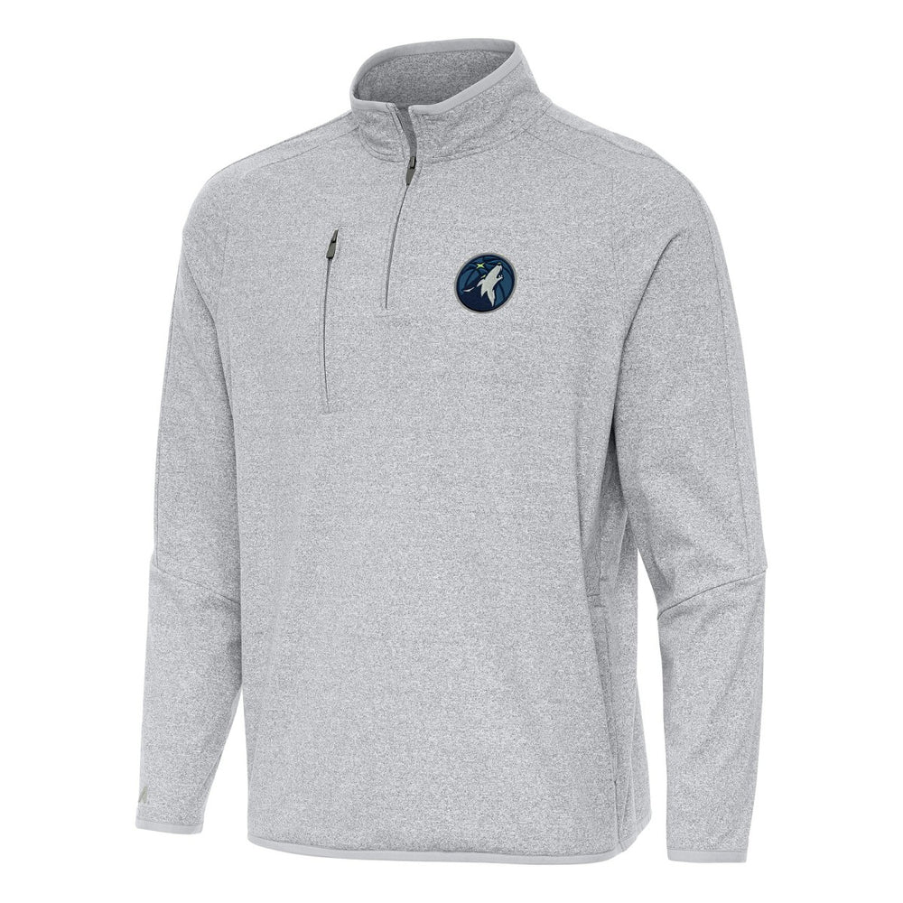 Minnesota Timberwolves Antigua Certain Quarter-Zip Tri-Blend Sweatshirt - Heather Gray shop