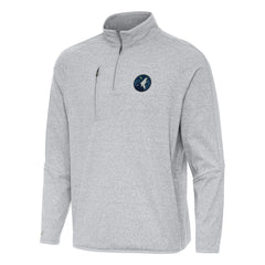 Minnesota Timberwolves Antigua Certain Quarter-Zip Tri-Blend Sweatshirt - Heather Gray shop