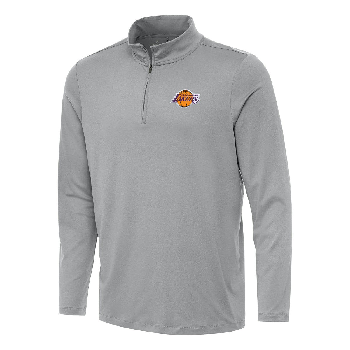 Los Angeles Lakers Antigua Reprocess Quarter-Zip Top - Gray discount