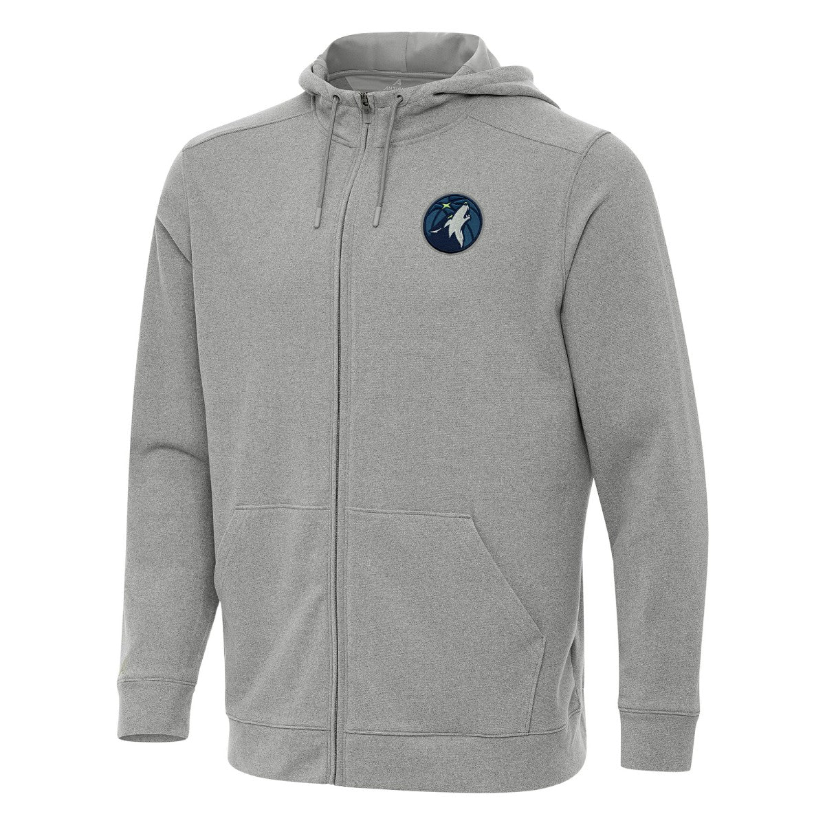 Minnesota Timberwolves Antigua Effortless Full-Zip Hoodie Jacket - Heather Gray on sale