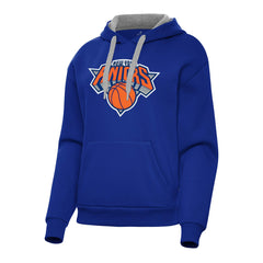 New York Knicks Antigua Women's Victory Pullover Hoodie - Royal online