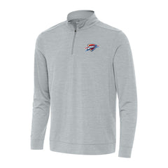 Oklahoma City Thunder Antigua Bright Quarter-Zip Top - Heather Gray sale