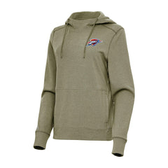 Oklahoma City Thunder Antigua Women's Justice Pullover Hoodie - Heather Olive cheap