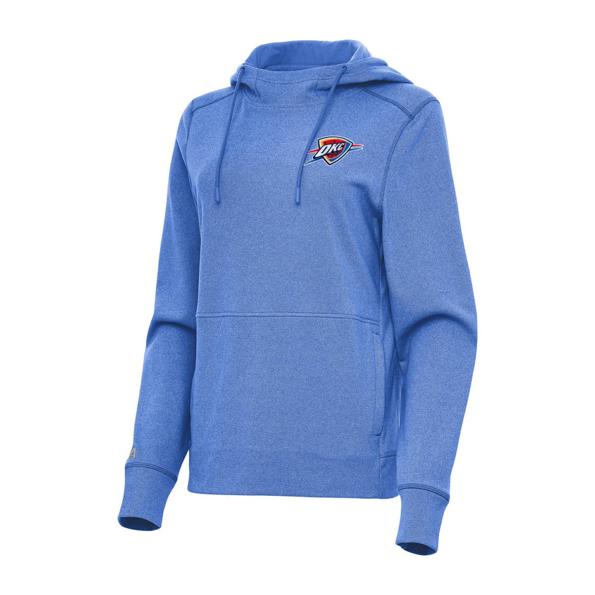Oklahoma City Thunder Antigua Women's Justice Pullover Hoodie - Heather Blue discount
