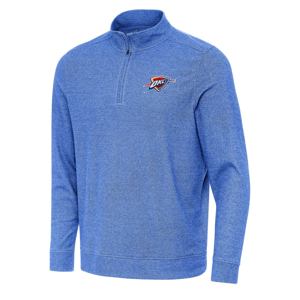 Oklahoma City Thunder Antigua Subtle Quarter-Zip Sweatshirt - Heather Royal cheap