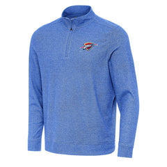 Oklahoma City Thunder Antigua Subtle Quarter-Zip Sweatshirt - Heather Royal cheap