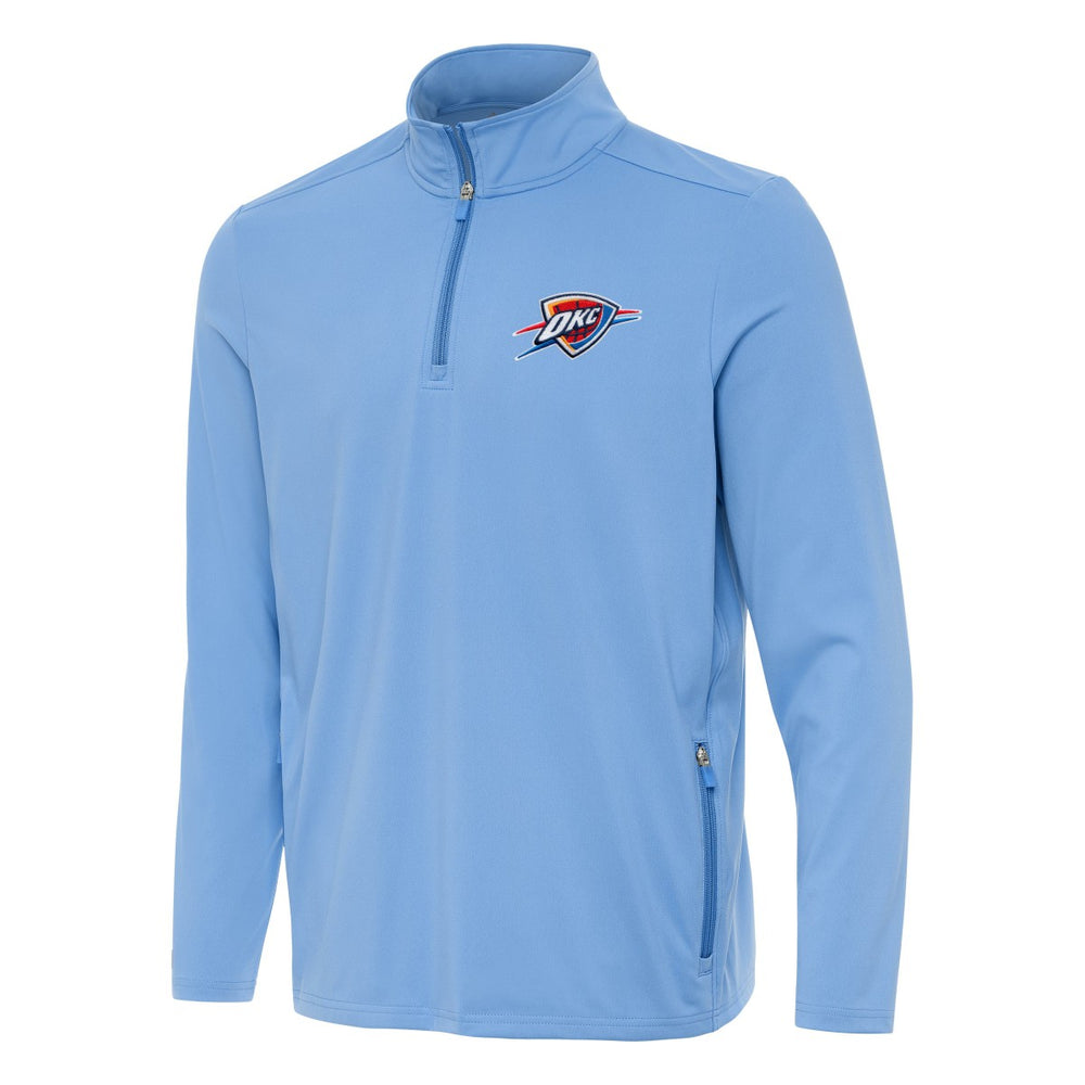 Oklahoma City Thunder Antigua Perilous Quarter-Zip Sweatshirt - Powder Blue cheap
