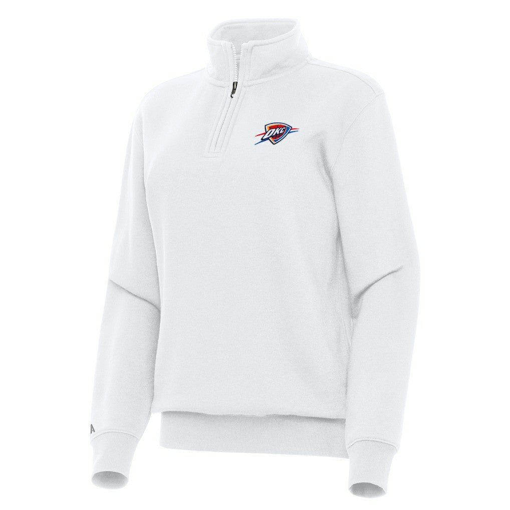 Oklahoma City Thunder Antigua Women's Victory Quarter-Zip Sweatshirt - White online