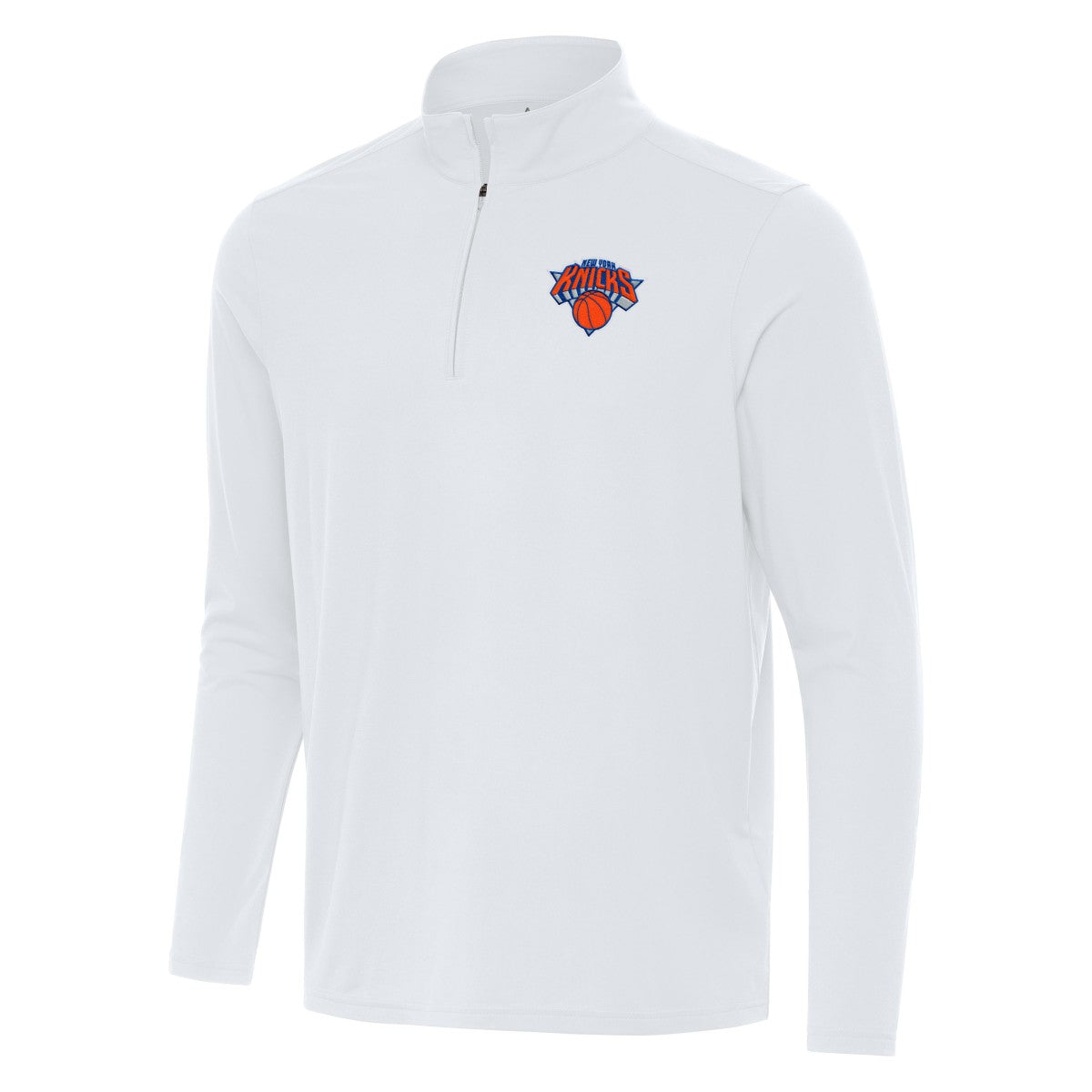 New York Knicks Antigua Intent Quarter-Zip Top - White cheap