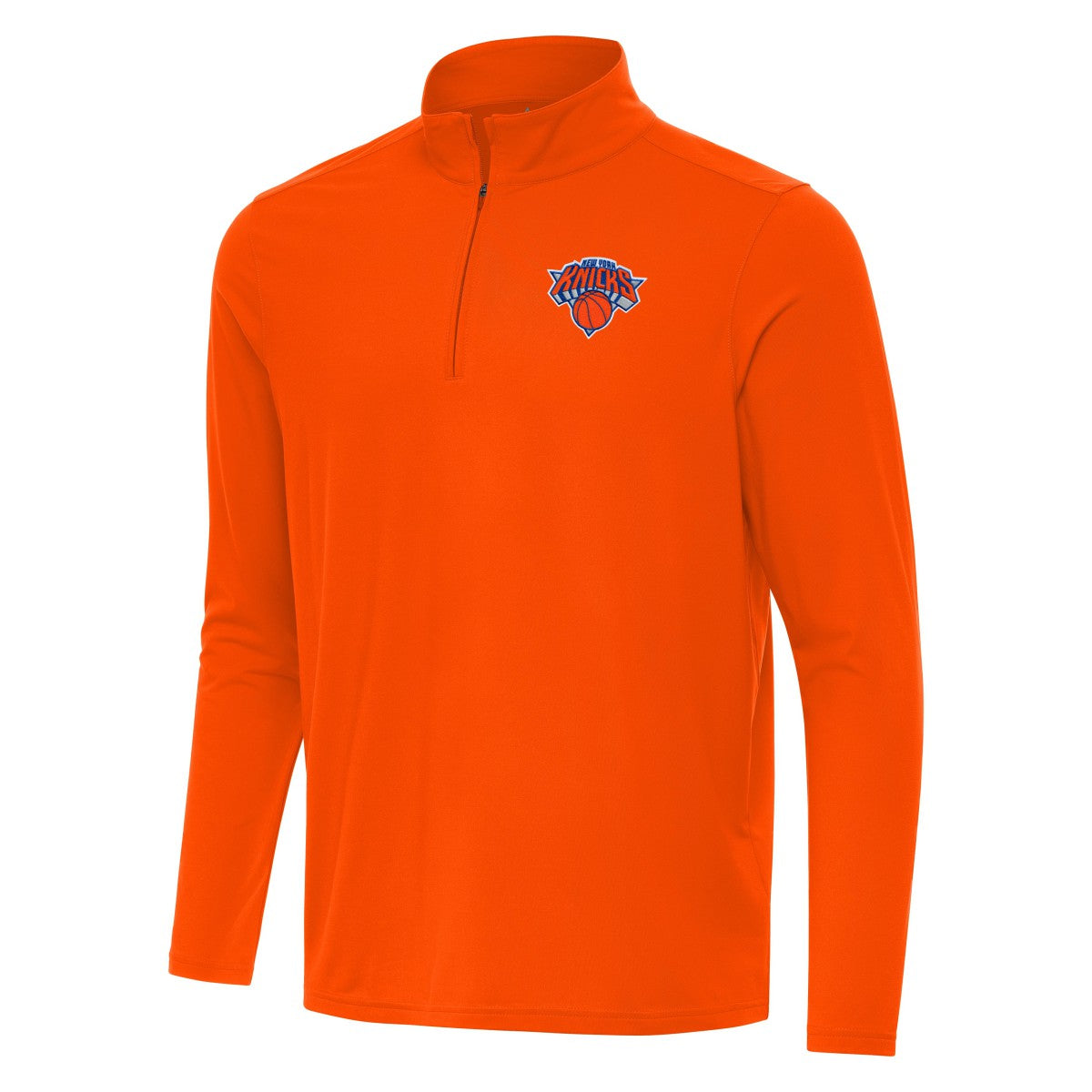 New York Knicks Antigua Intent Quarter-Zip Top - Orange sale