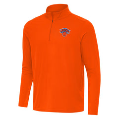 New York Knicks Antigua Intent Quarter-Zip Top - Orange sale