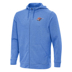 Oklahoma City Thunder Antigua Effortless Full-Zip Hoodie Jacket - Heather Blue cheap