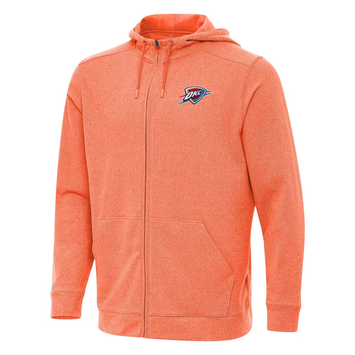 Oklahoma City Thunder Antigua Effortless Full-Zip Hoodie Jacket - Heather Orange outlet