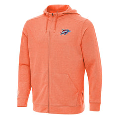 Oklahoma City Thunder Antigua Effortless Full-Zip Hoodie Jacket - Heather Orange outlet