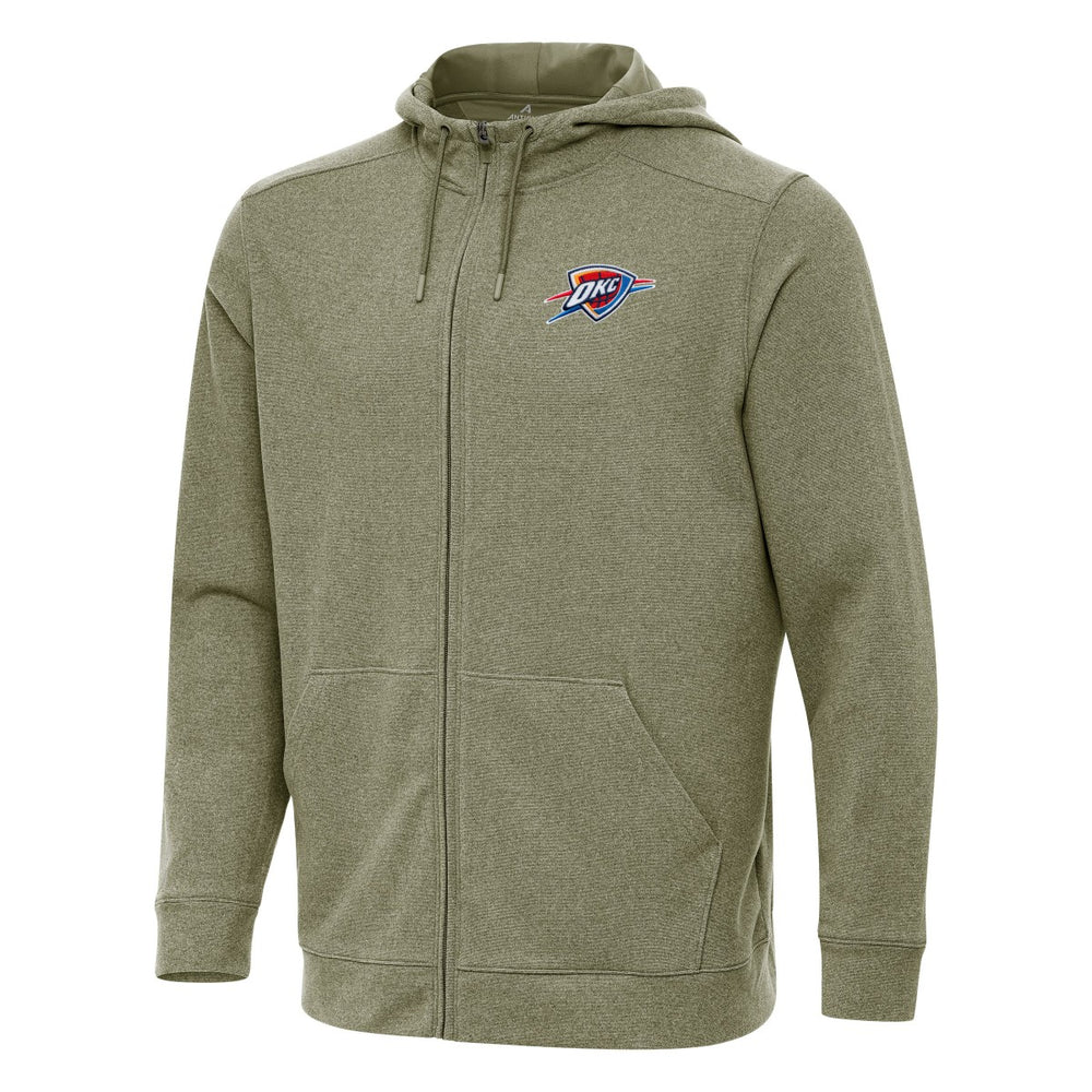 Oklahoma City Thunder Antigua Effortless Full-Zip Hoodie Jacket - Olive online