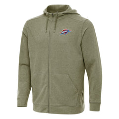 Oklahoma City Thunder Antigua Effortless Full-Zip Hoodie Jacket - Olive online