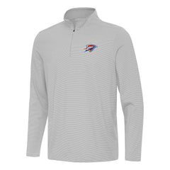 Oklahoma City Thunder Antigua Twine Quarter-Zip Top - Gray for sale