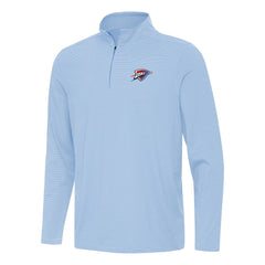 Oklahoma City Thunder Antigua Twine Quarter-Zip Top - Powder Blue discount