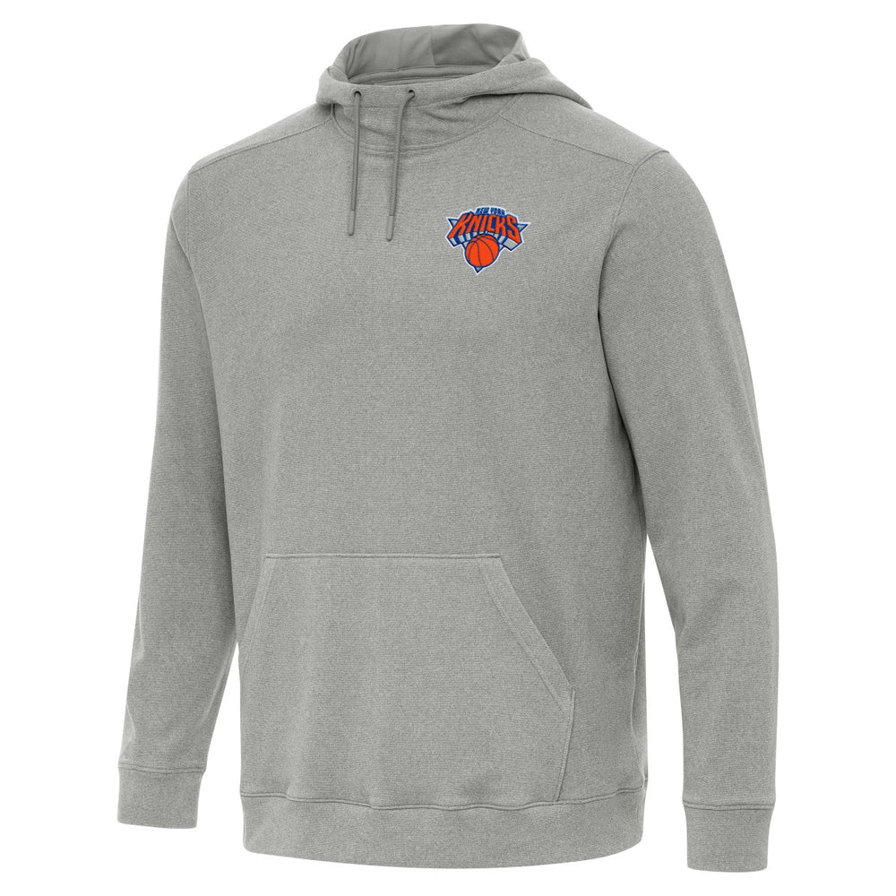 New York Knicks Antigua Cloud Pullover Hoodie - Heather Gray discount