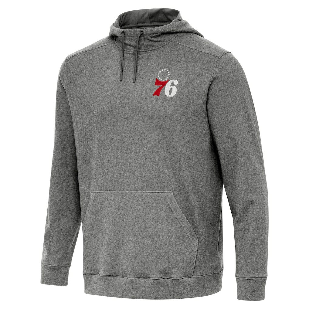 Philadelphia 76ers Antigua Cloud Pullover Hoodie - Heather Black discount