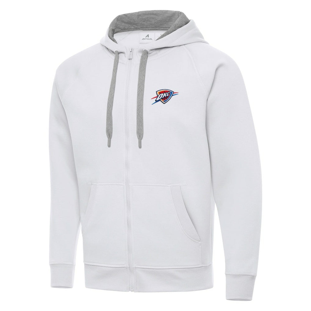Oklahoma City Thunder Antigua Big & Tall Victory Full-Zip Hoodie Jacket - White cheap